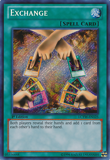 Exchange [LCYW-EN125] Secret Rare | North Game Den