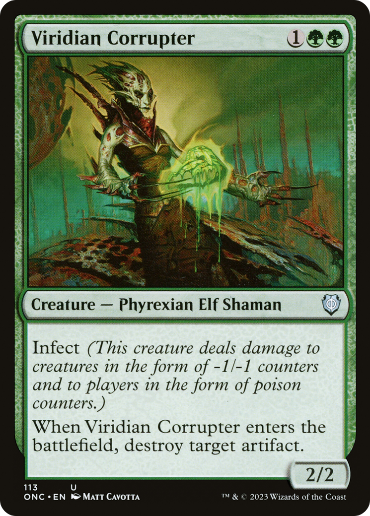 Viridian Corrupter [Phyrexia: All Will Be One Commander] | North Game Den