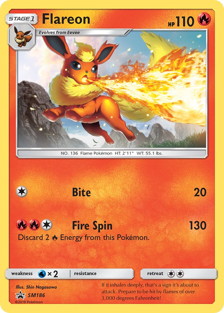 Flareon (SM186) [Sun & Moon: Black Star Promos] | North Game Den