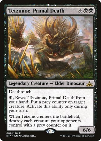 Tetzimoc, Primal Death [Rivals of Ixalan] | North Game Den