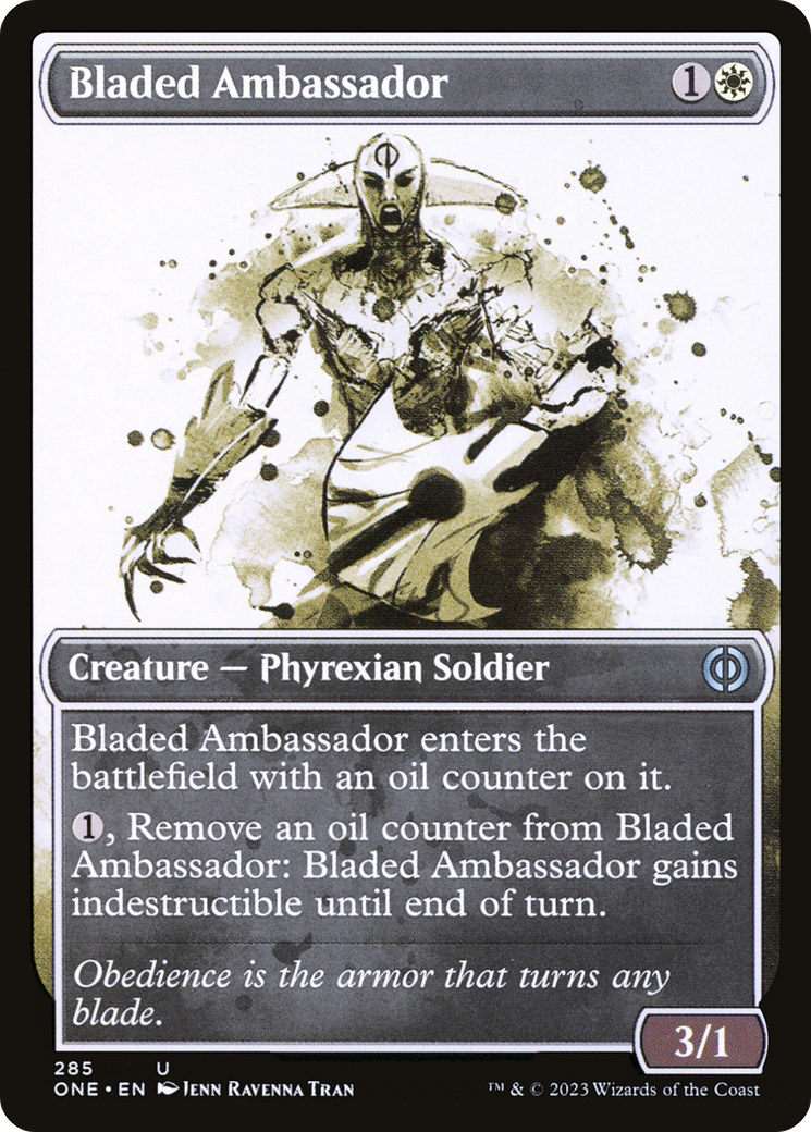 Bladed Ambassador (Showcase Ichor) [Phyrexia: All Will Be One] | North Game Den