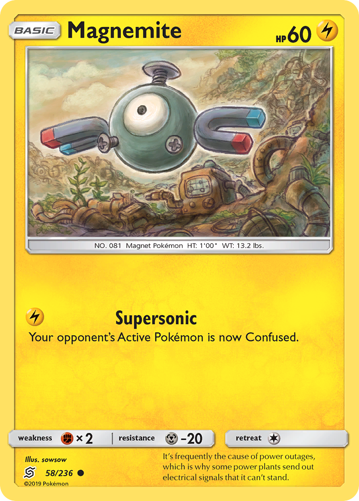 Magnemite (58/236) [Sun & Moon: Unified Minds] | North Game Den