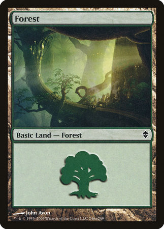 Forest (246a) [Zendikar] | North Game Den