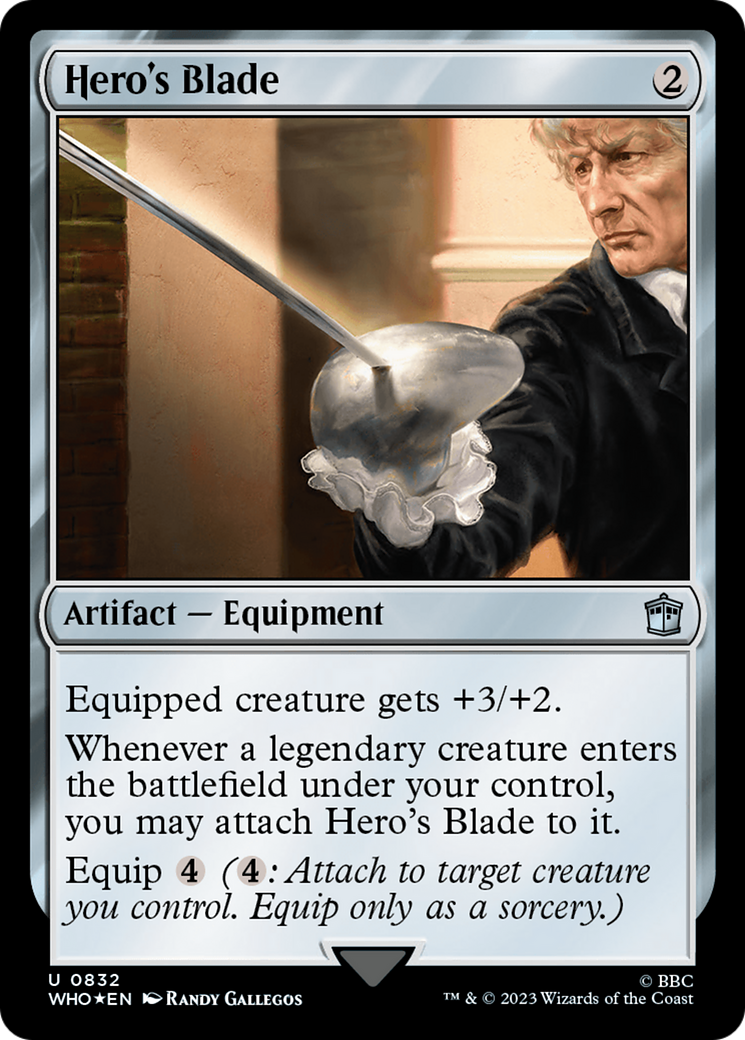Hero's Blade (Surge Foil) [Doctor Who] | North Game Den