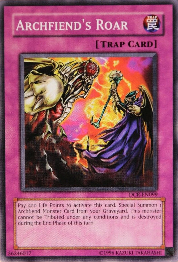 Archfiend's Roar [DCR-EN099] Common | North Game Den