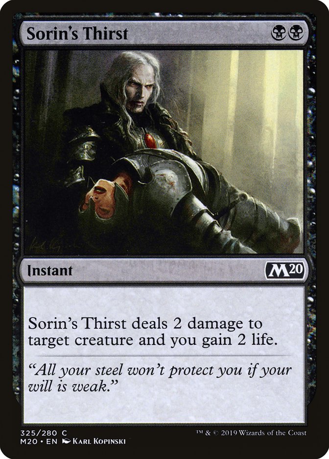 Sorin's Thirst [Core Set 2020] | North Game Den