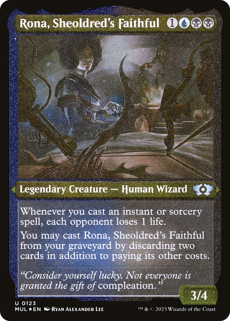 Rona, Sheoldred's Faithful (Foil Etched) [Multiverse Legends] | North Game Den