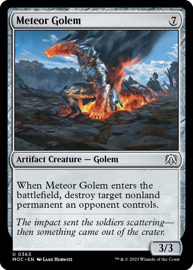 Meteor Golem [March of the Machine Commander] | North Game Den