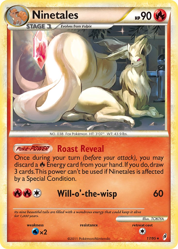 Ninetales (17/95) (Theme Deck Exclusive) [HeartGold & SoulSilver: Call of Legends] | North Game Den