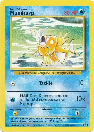 Magikarp (35/102) [Base Set Unlimited] | North Game Den