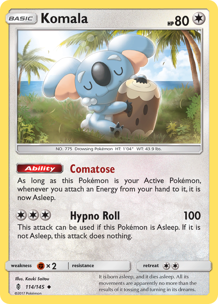 Komala (114/145) [Sun & Moon: Guardians Rising] | North Game Den