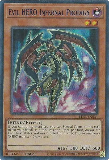 Evil HERO Infernal Prodigy (Blue) [LDS3-EN024] Ultra Rare | North Game Den