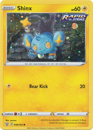 Shinx (046/163) (Cosmos Holo) [Sword & Shield: Battle Styles] | North Game Den