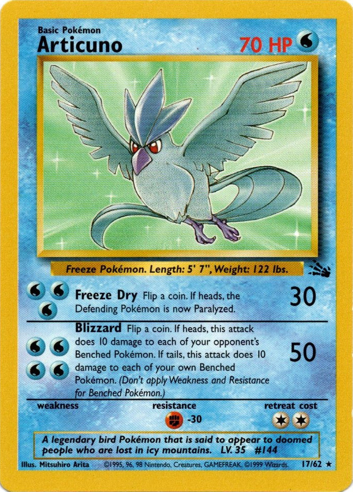 Articuno (17/62) [Fossil Unlimited] | North Game Den