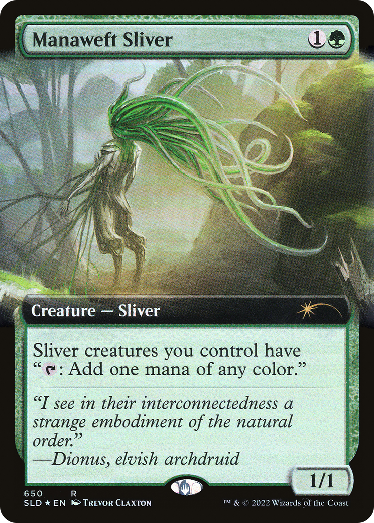 Manaweft Sliver (Extended Art) [Secret Lair Drop Promos] | North Game Den