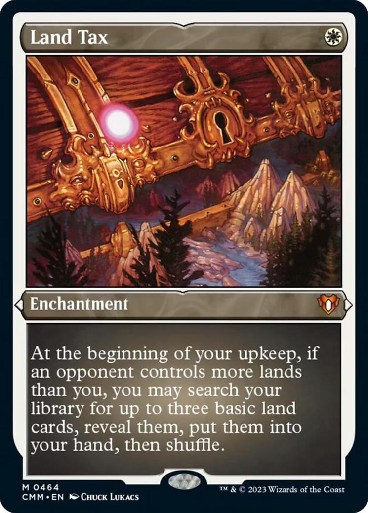 Land Tax (Foil Etched) [Commander Masters] | North Game Den