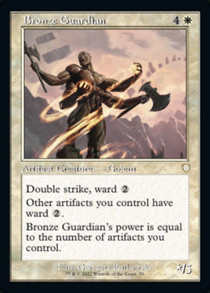 Bronze Guardian (Retro) [The Brothers' War Commander] | North Game Den