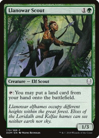 Llanowar Scout [Dominaria] | North Game Den