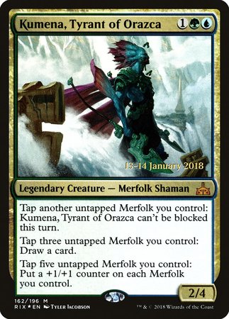 Kumena, Tyrant of Orazca [Rivals of Ixalan Promos] | North Game Den