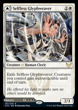 Selfless Glyphweaver // Deadly Vanity [Strixhaven: School of Mages] | North Game Den