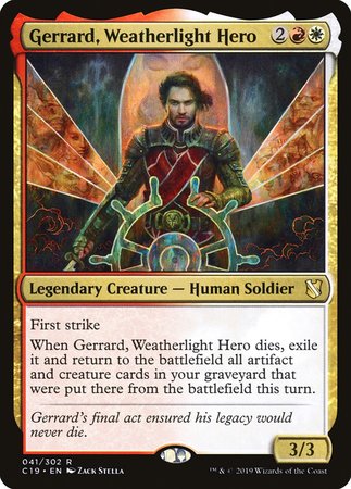 Gerrard, Weatherlight Hero [Commander 2019] | North Game Den