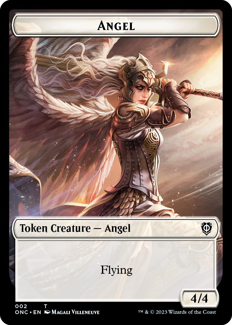 Soldier (007) // Angel Double-Sided Token [Phyrexia: All Will Be One Commander Tokens] | North Game Den