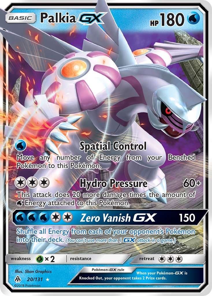 Palkia GX (20/131) [Sun & Moon: Forbidden Light] | North Game Den