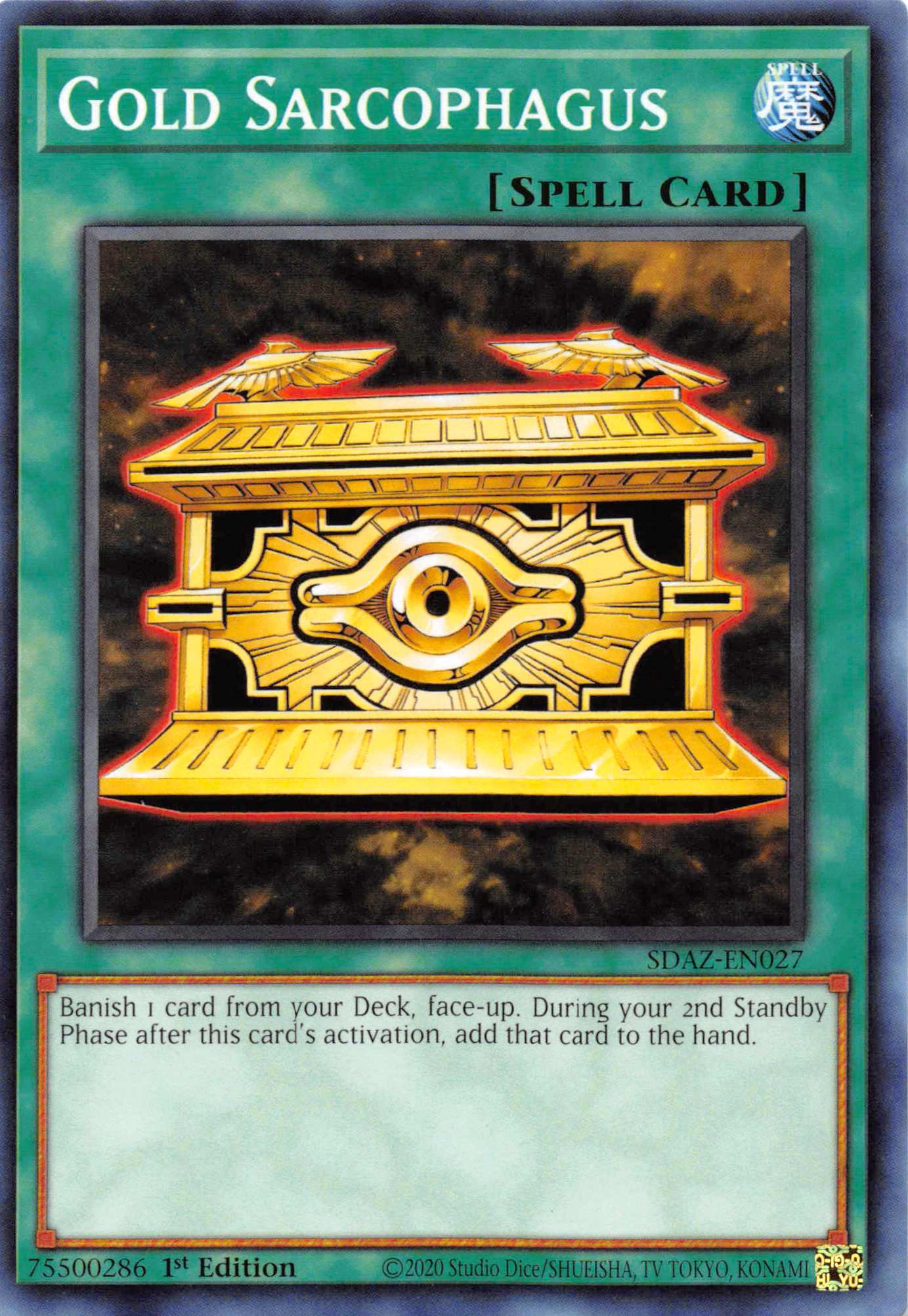 Gold Sarcophagus [SDAZ-EN027] Common | North Game Den