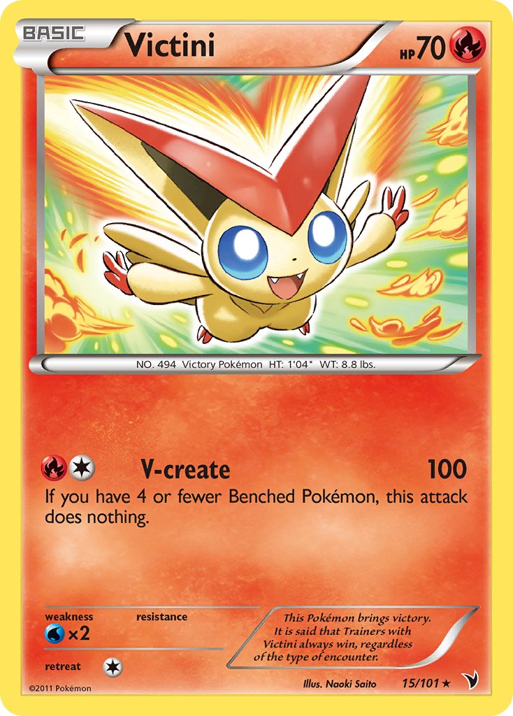 Victini (15/101) (Theme Deck Exclusive) [Black & White: Noble Victories] | North Game Den