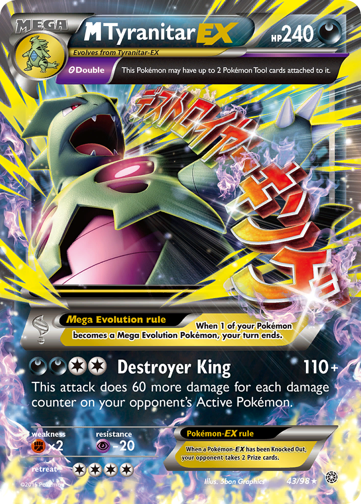 M Tyranitar EX (43/98) [XY: Ancient Origins] | North Game Den