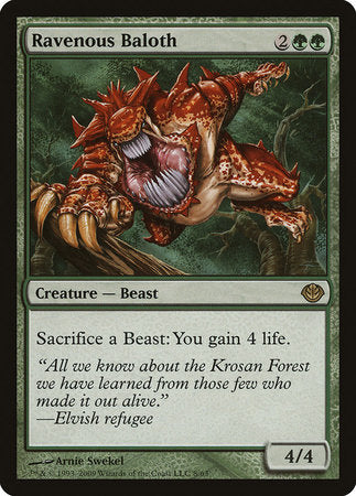 Ravenous Baloth [Duel Decks: Garruk vs. Liliana] | North Game Den