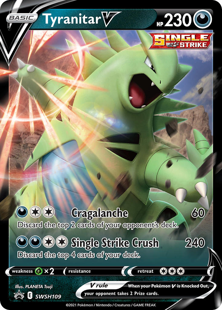 Tyranitar V (SWSH109) [Sword & Shield: Black Star Promos] | North Game Den