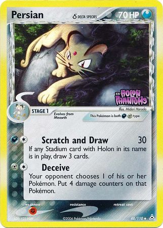 Persian (48/110) (Delta Species) (Stamped) [EX: Holon Phantoms] | North Game Den