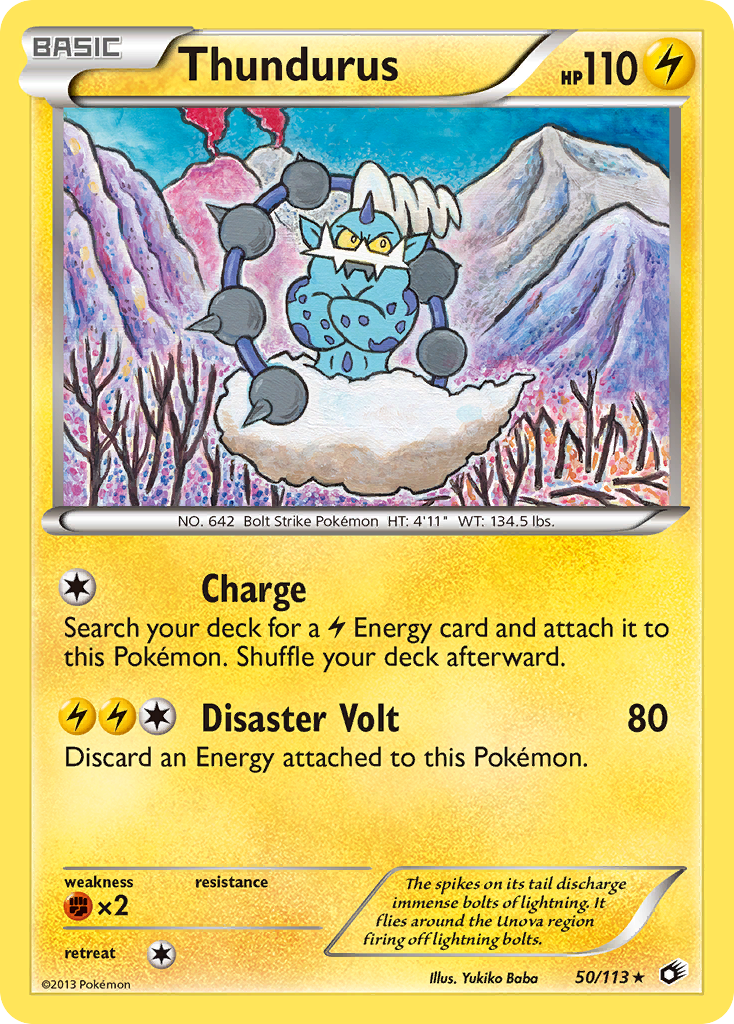 Thundurus (50/113) (Theme Deck Exclusive) [Black & White: Legendary Treasures] | North Game Den