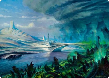 Goldmire Bridge Art Card [Modern Horizons 2 Art Series] | North Game Den