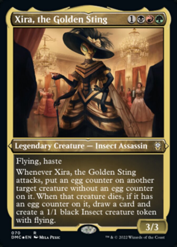 Xira, the Golden Sting (Foil Etched) [Dominaria United Commander] | North Game Den