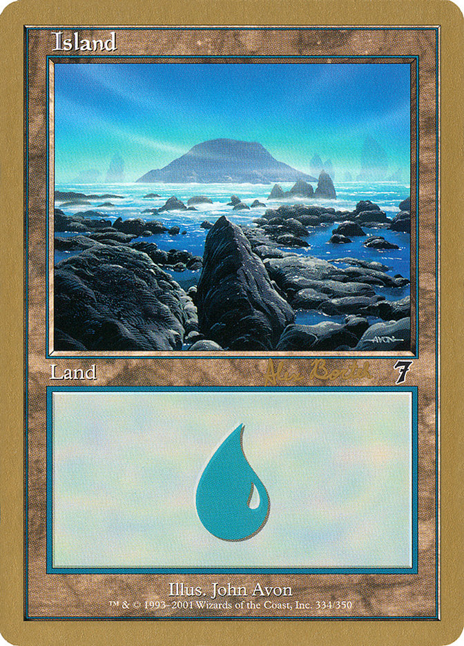 Island (ab334) (Alex Borteh) [World Championship Decks 2001] | North Game Den