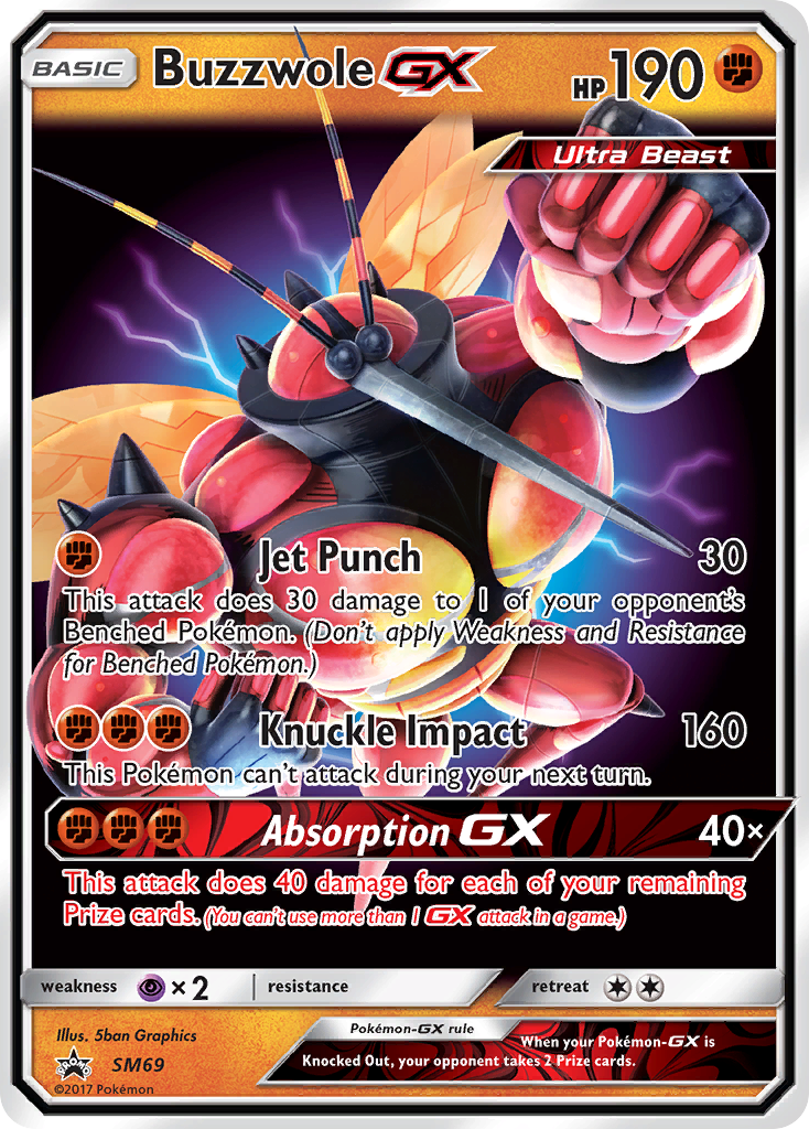 Buzzwole GX (SM69) [Sun & Moon: Black Star Promos] | North Game Den