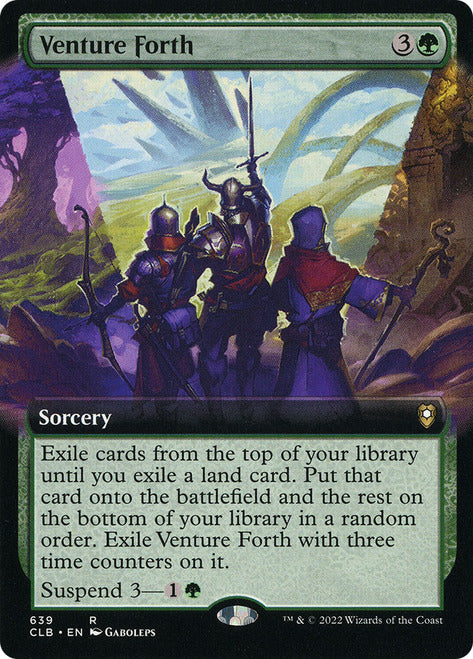 Venture Forth (Extended Art) [Commander Legends: Battle for Baldur's Gate] | North Game Den