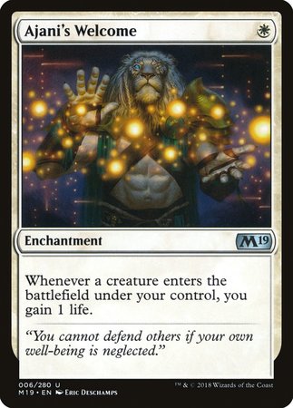 Ajani's Welcome [Core Set 2019] | North Game Den