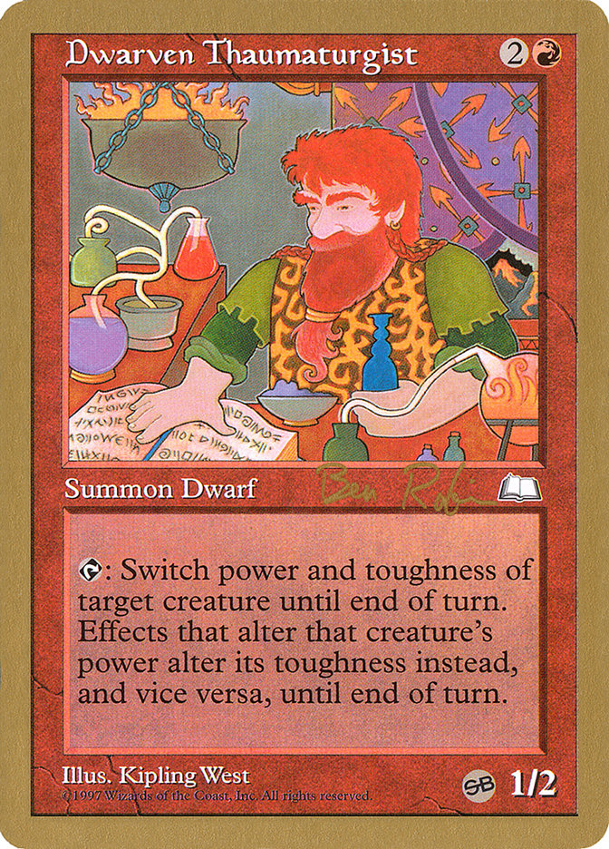 Dwarven Thaumaturgist (Ben Rubin) (SB) [World Championship Decks 1998] | North Game Den