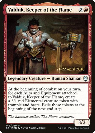 Valduk, Keeper of the Flame [Dominaria Promos] | North Game Den