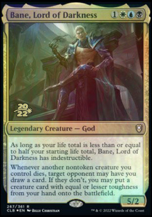 Bane, Lord of Darkness [Commander Legends: Battle for Baldur's Gate Prerelease Promos] | North Game Den