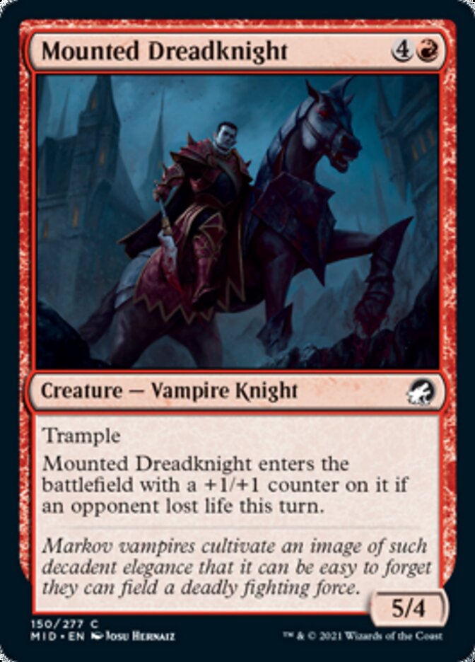 Mounted Dreadknight [Innistrad: Midnight Hunt] | North Game Den