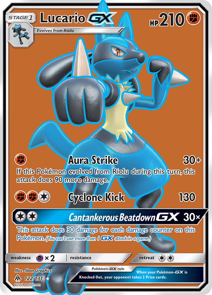 Lucario GX (122/131) [Sun & Moon: Forbidden Light] | North Game Den