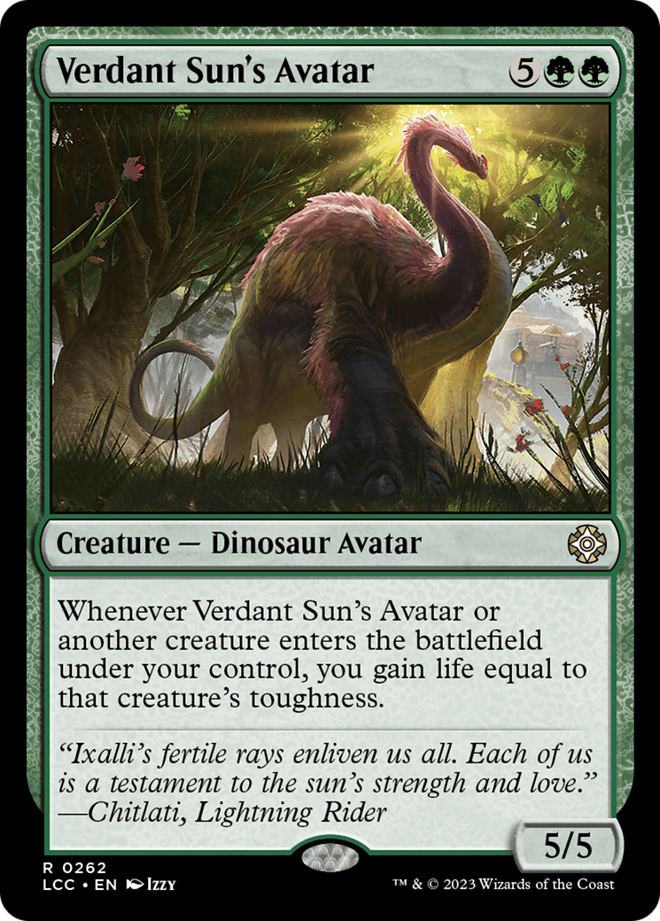 Verdant Sun's Avatar [The Lost Caverns of Ixalan Commander] | North Game Den