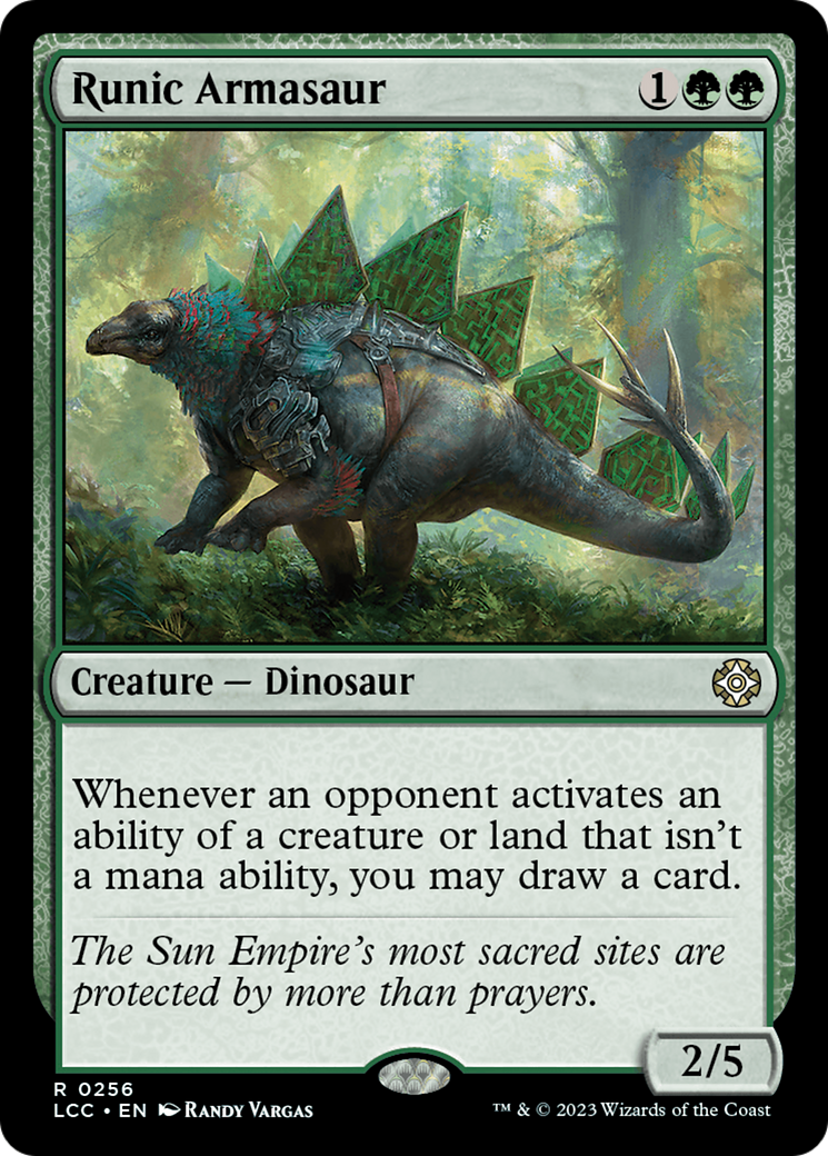 Runic Armasaur [The Lost Caverns of Ixalan Commander] | North Game Den