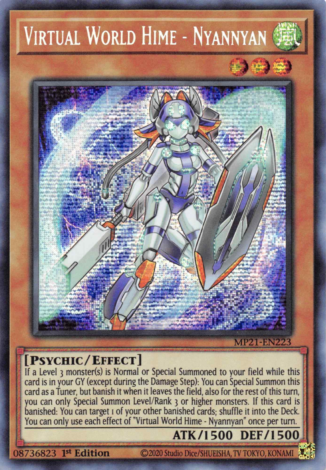 Virtual World Hime - Nyannyan [MP21-EN223] Prismatic Secret Rare | North Game Den