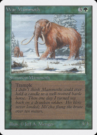 War Mammoth [Unlimited Edition] | North Game Den