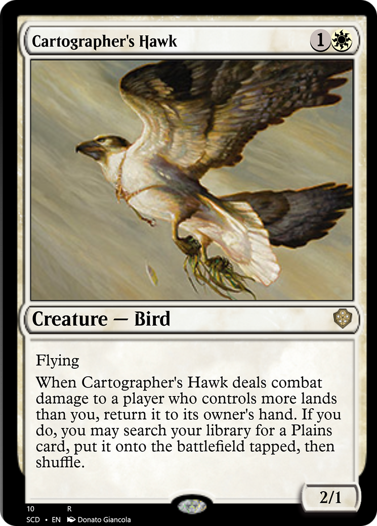 Cartographer's Hawk [Starter Commander Decks] | North Game Den